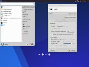 Abbildung 6: Der schlichte Xubuntu-Desktop erinnert an Gnome 2, bietet jedoch deutlich mehr Gestaltungsmöglichkeiten.