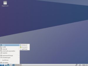 Abbildung 7: Lubuntu lässt optische Raffinesse vermissen, begnügt sich dafür aber schon mit 512 MByte Arbeitsspeicher.
