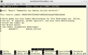 Abbildung 10: &Auml;nderungen lassen sich mit <code>git revert</code> auch nach dem Commit zur&uuml;cknehmen. 
