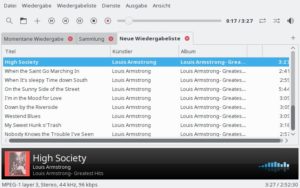 Abbildung 2: Auch in seiner inzwischen zum Standard avancierten GTK-Benutzeroberfläche bleibt Audacious einem Bedienkonzept treu, das schon im letzten Jahrhundert gut funktioniert hat.