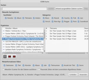 Abbildung 2: Der Online-Dienst Musicbrainz bleibt zumindest bei CDs kaum etwas schuldig.
