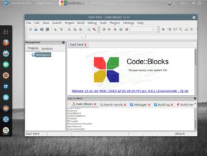 Abbildung 2: Bei Code::Blocks handelt es sich um eine freie, quelloffene Entwicklungsumgebung f&uuml;r C/C++, D und Fortran. 