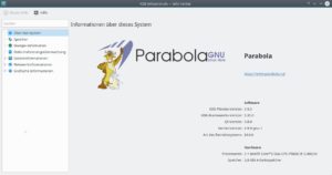 Abbildung 3: Das freie Arch-Derivat (hier mit KDE&nbsp;Plasma als Desktop) ist auf einem aktuellen Stand. 