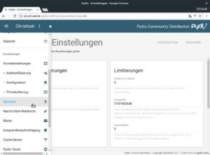 Abbildung 4: Ohne Rekonfiguration des Webservers lassen sich nur Dateien bis maximal 2&nbsp;MByte Gr&ouml;&szlig;e hochladen. 