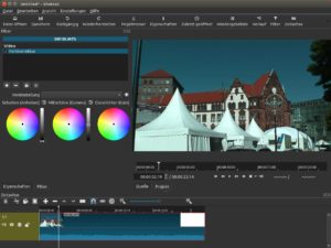 Abbildung 5: Das Programm Shotcut blendet nur die Bedienelemente ein, die Sie tatsächlich benötigen. Dadurch wirkt die Software auf den ersten Blick wie ein Player.