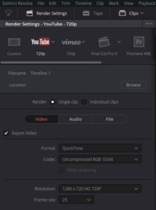 Abbildung 8: Mit diesen Einstellungen erzeugt die Software ein HD-Video f&uuml;r Youtube. 