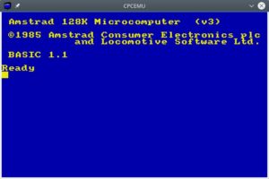 Abbildung 14: Hier emuliert "cpcemu" einen Schneider CPC 6128, der stolze 128 KByte Hauptspeicher hat.
