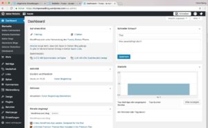 Abbildung 5: Das Dashboard ist die "richtige" Steuerungszentrale für Ihr WordPress-Blog.