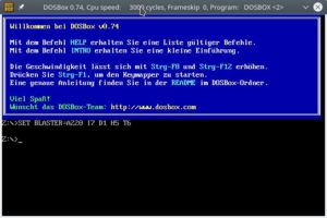 Abbildung 2: DOSBox ist ein DOS-Emulator und bildet die Umgebung alter PCs inklusive der passenden PC-Hardware nach.