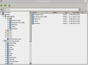 Abbildung 15: Wie der Windows-Explorer starten dank Wine eine ganze Reihe von Windows-Programmen unter Linux. 