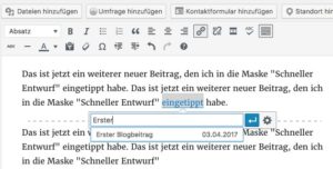 Abbildung 9: Auf interne Ziele zu verlinken, ist besonders leicht.