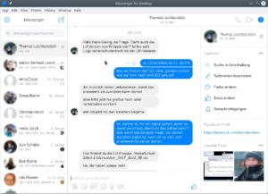 Abbildung 2: Messenger for Desktop packt den Facebook-Chat in ein eigenes Fenster. Der Hersteller bietet 32- und 64-Bit-Pakete im RPM- und Debian-Format an. 
