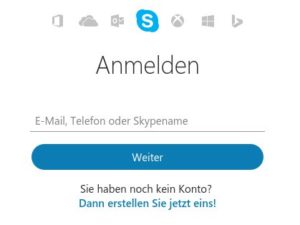 Abbildung 2: Nach dem ersten Start präsentiert Ihnen Skype das Login-Fenster, in dem Sie sich mit Ihren Live-Zugangsdaten anmelden.