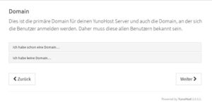 Abbildung 2: Wollen Sie Anwendern den Zugriff auf die Dienste auf dem Host erlauben, konfigurieren Sie eine Domain f&uuml;r den entsprechenden Rechner. 