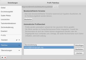Abbildung 3: In den Einstellungen definieren Sie die Bedingungen für automatische Profilwechsel.