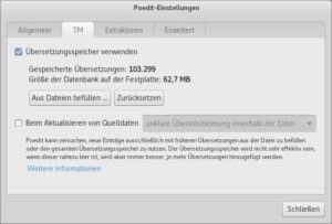 Abbildung 3: Poedit geht den eher vorsichtigen Weg beim Befüllen der Übersetzungsdatenbank.