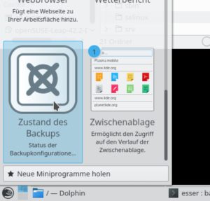 Abbildung 1: Unter OpenSuse rüsten Sie noch ein Miniprogramm nach.