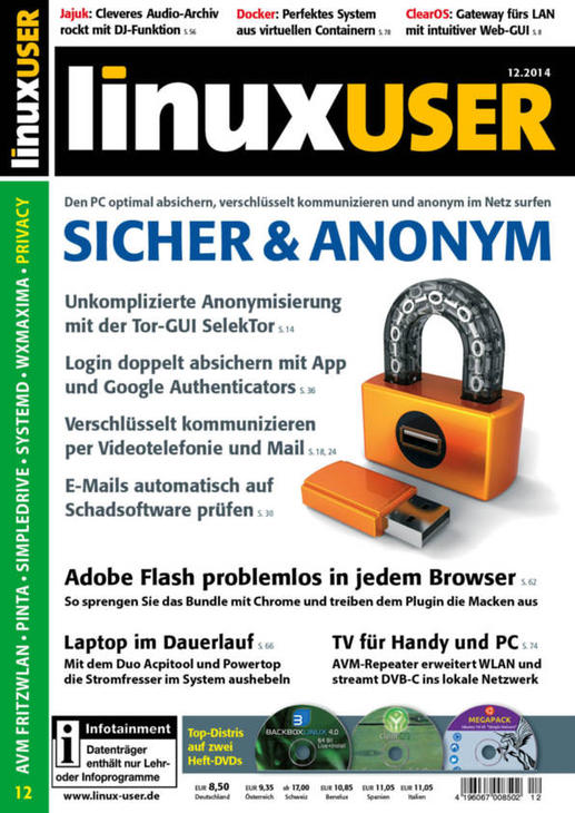 Heftcover LinuxUser 12/2014