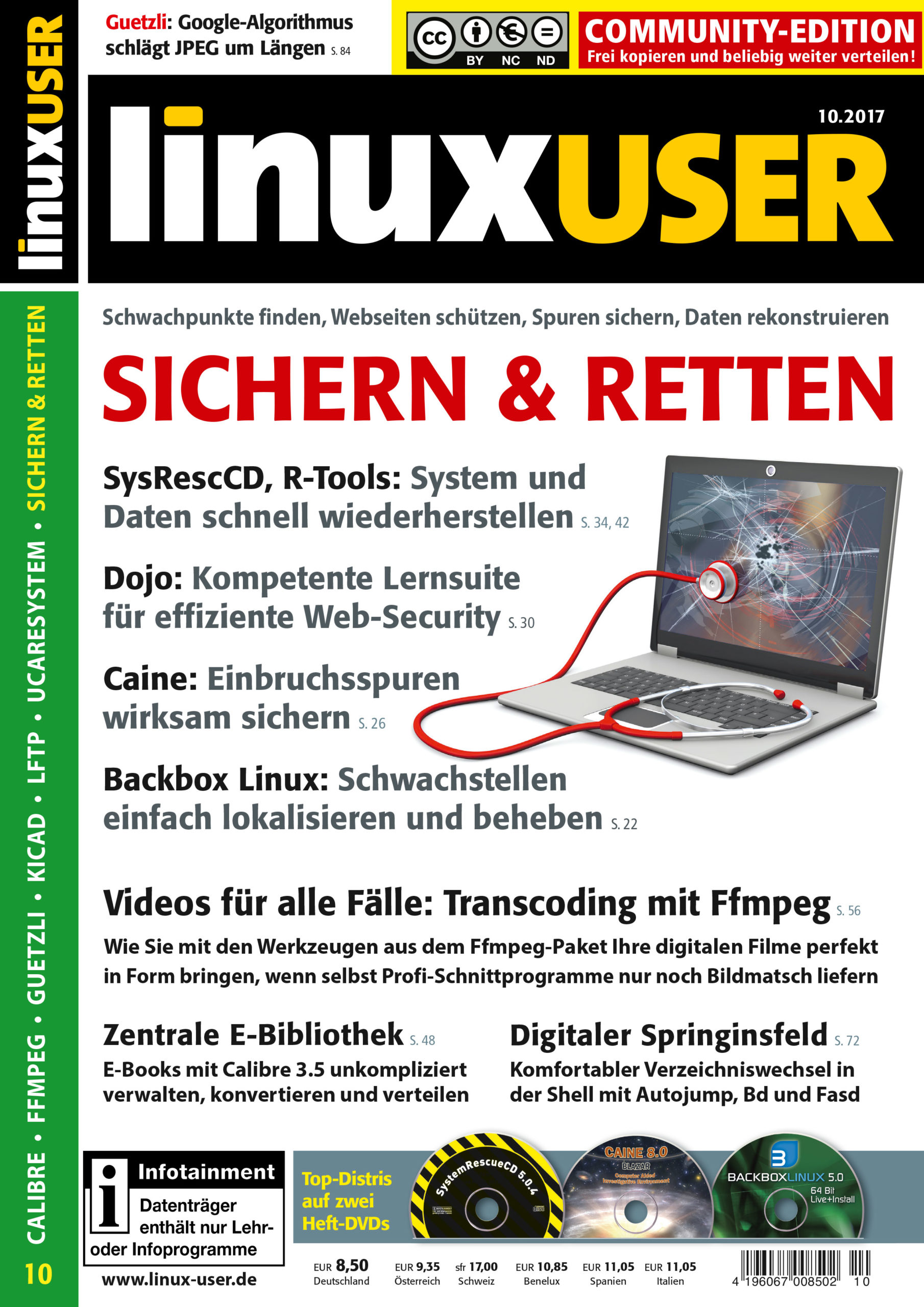 Heftcover LinuxUser Community Edition 10/2017