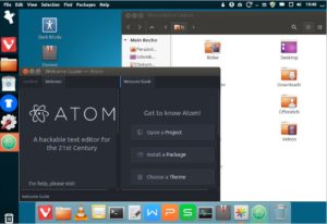 Abbildung 2: Der Dark Mode und Docky sehen nicht nur beim Ubuntu-Theme gut aus. 