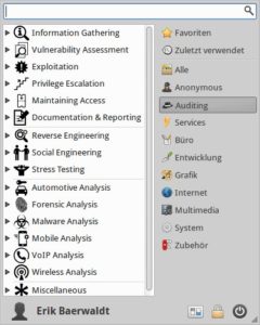 Abbildung 4: Backbox hält für viele Problemstellungen die passende Software bereit.