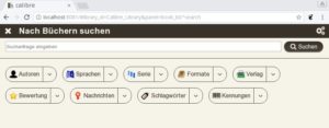 Abbildung 4: Die Suchfunktion des Content-Servers, der die E-Book-Sammlung für den Browser bereitstellt, gleicht in der Funktion weitgehend dem lokalen Pendant.