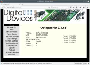 Abbildung 2: Die Web-Oberfl&auml;che eines Sat2IP-Ger&auml;ts ben&ouml;tigen Sie meist nur, wenn Sie Voreinstellungen anpassen wollen. 