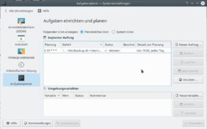 Abbildung 5: Für die KDE-Systemeinstellungen können Sie ein Modul nachrüsten, mit dem Sie Crontab-Einträge bearbeiten.