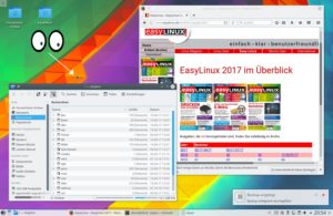 Abbildung 4: Die Xeyes folgen den Bewegungen des Mauszeigers. Das kleine Tool eignet sich daher gut dazu, den Zeiger aufzuspüren, falls einmal die Orientierung verloren gegangen ist.