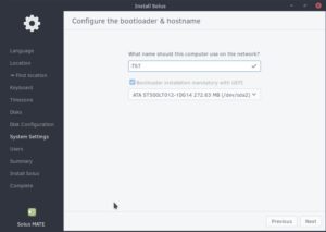 Abbildung 1: Eine UEFI-Installation von Solus 3 gestaltet sich nicht ganz einfach.