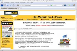 Abbildung 1: Pale Moon baut Webseiten deutlich schneller auf als der gro&szlig;e Bruder Firefox. 