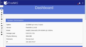 Abbildung 2: Die FreeNAS-Entwickler arbeiten an einer neuen Web-GUI, die sich bei Interesse aktivieren l&auml;sst. 