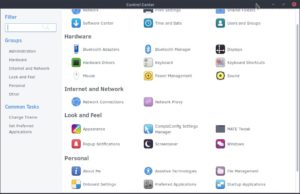 Abbildung 3: Abhängig vom verwendeten Desktop Environment finden sich im Control-Center viele wichtige Konfigurationsdialoge.