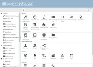 Abbildung 3: Die Weboberfl&auml;che von OpenMediaVault erinnert in vielen Details an FreeNAS. 