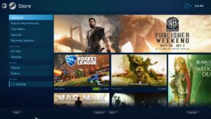 Abbildung 3: Datamate integriert die Spieleplattform Steam auf dem Gerät. So lassen sich über 8000 Spiele zocken.