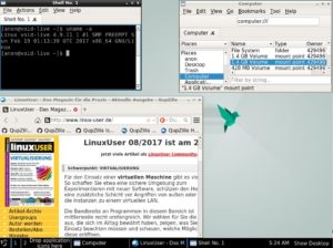 Abbildung 3: Als einziger Void-Desktop basiert LXQt auf dem Qt-Framework.