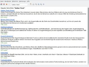 Abbildung 4: Die eingebaute Suchmaschine findet nicht nur Wikipedia-Einträge, sondern durchsucht den kompletten Text der Artikel.