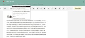 Abbildung 6: Beim gemeinsamen Texten mit dem Fidus Writer haben Sie die M&ouml;glichkeit, die Rechte f&uuml;r den Zugriff sehr differenziert zu verteilen. 