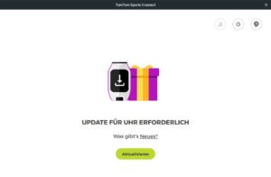 Abbildung 2: Die TomTom Sports Connect &uuml;bernimmt das Auslesen der gesammelten Tracks sowie die Installation von Updates, auch unter Linux. 