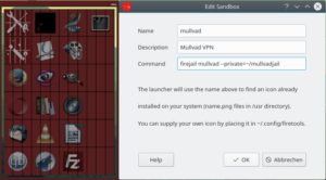Abbildung 5: Der Sandbox Launcher bietet per <span class="ui-element">Edit</span> die Möglichkeit, weitere Anwendungen in die Oberfläche einzugliedern.