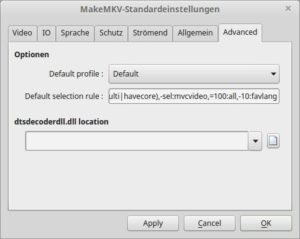 Abbildung 6: Mit Profilen sichern Sie Ihre Einstellungen für die Software, um sie so später wiederzuverwenden.
