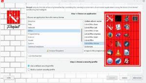 Abbildung 6: Der <span class="ui-element">Configuration Wizard</span> erlaubt das Starten von Anwendungen mit vorgegebenem oder angepasstem Profil.
