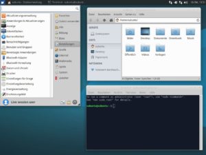 Abbildung 9: Einstellungszentrum und Begleitanwendungen wie Dateimanager oder Terminal-Programm machen XFCE zur vollständigen Desktopumgebung.