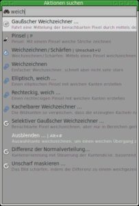Abbildung 14: Neu, effektiv, nützlich: die Suchfunktion für Filter und Werkzeuge.