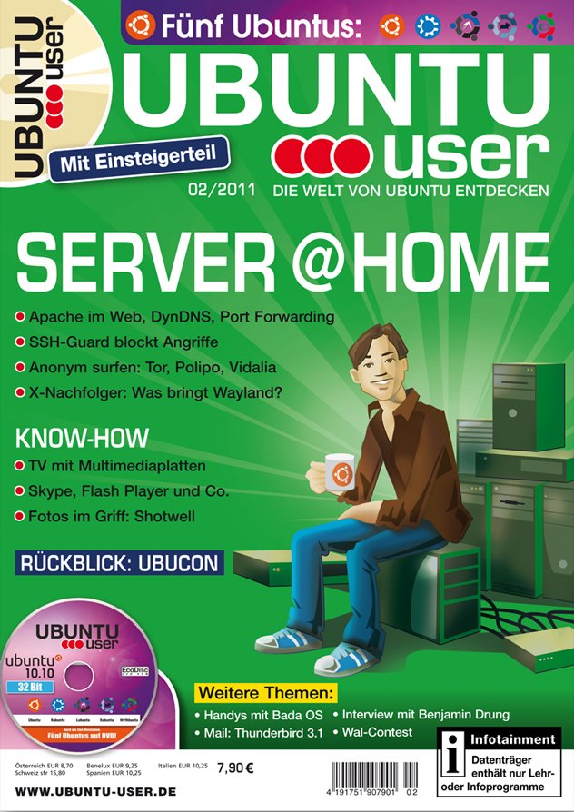 Heftcover Ubuntu User 02/2011