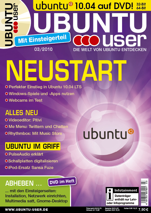 Heftcover Ubuntu User 03/2010