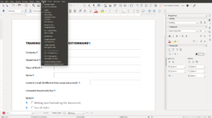 Das neue Formular-Menü in LibreOffice Writer (Quelle: Document Foundation)
