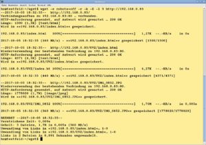 Abbildung 1: Bei Bedarf spiegeln Sie mit Wget eine Webseite mit allen Unterseiten in ein lokales Verzeichnis auf Ihrem Rechner, um sie offline anzusehen.