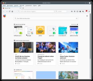 Abbildung 3: Per Activity Stream integriert Firefox nun Lesevorschläge von Pocket in der neuen Tab-Seite.