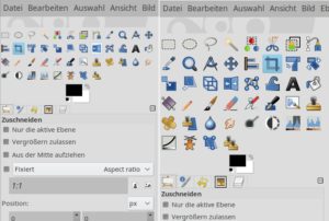 Abbildung 12: Die viel zu kleinen Werkzeug-Buttons waren für Anwender mit hochauflösenden Bildschirmen ein großes Ärgernis – welches nun dank einer neuen Einstellung in der Rubrik "Symbolthema" behoben ist.